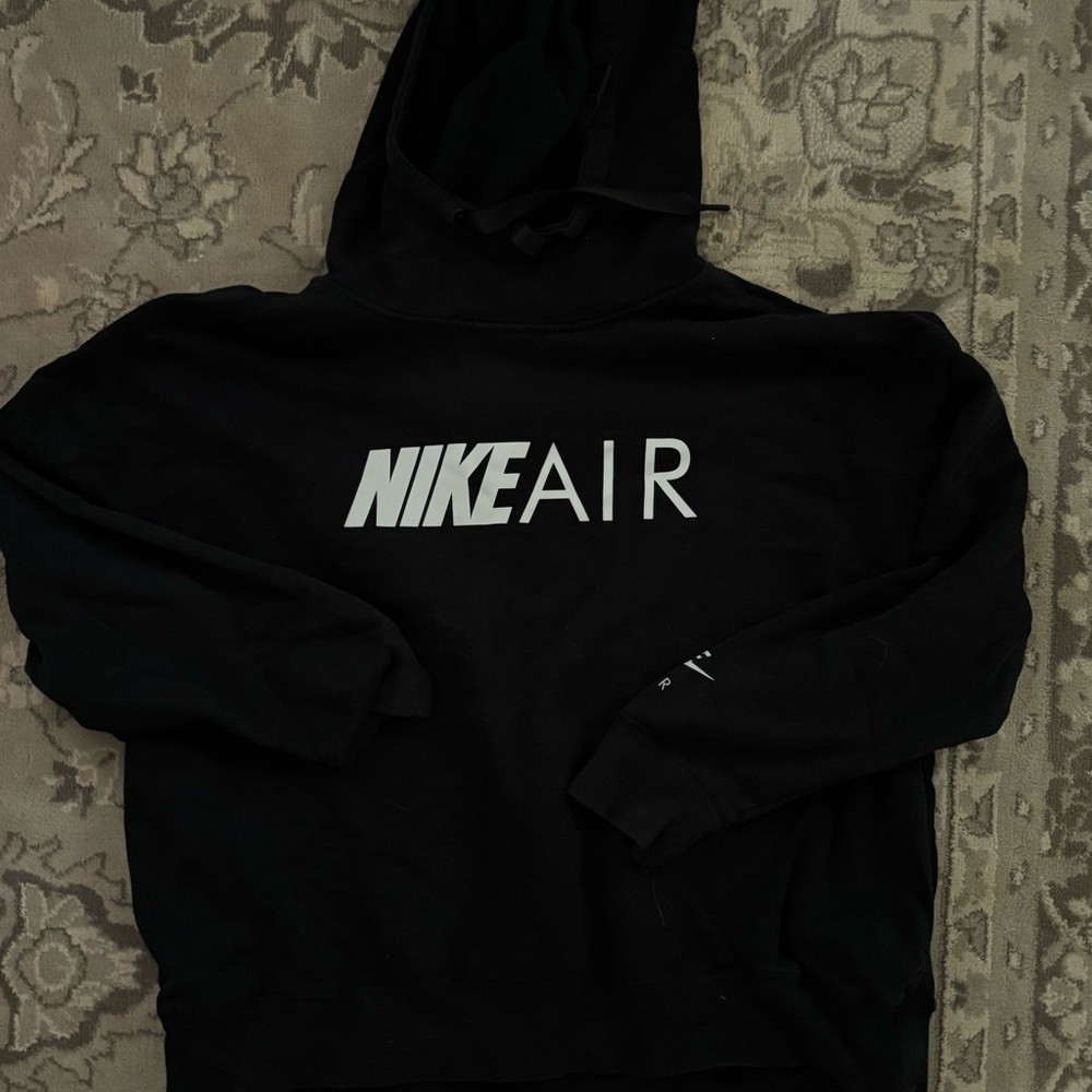 Nike Black Turtleneck Sweater with Cowl Design